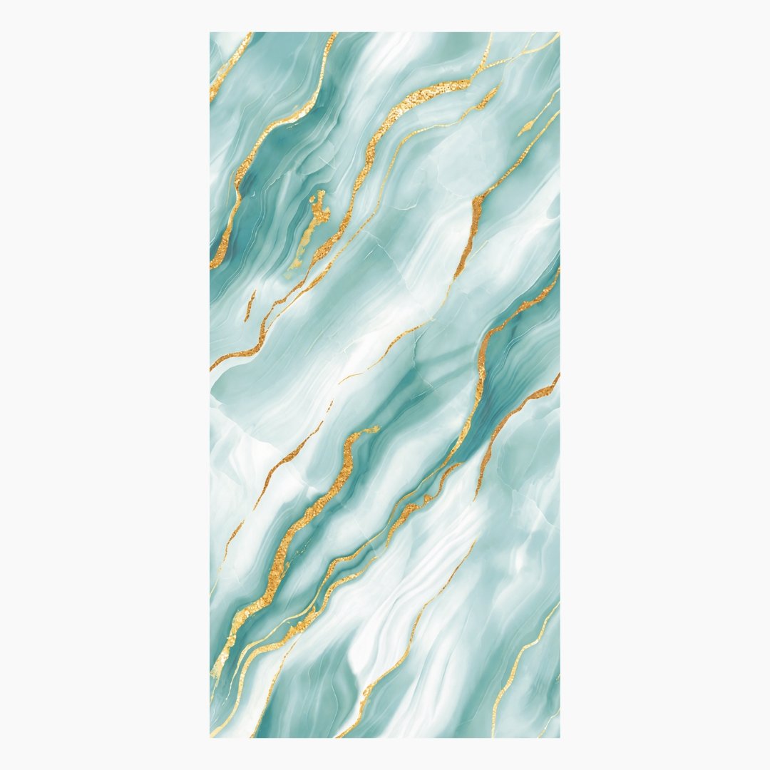 CA SQUARE AQUA GOLD, marble-look wall tile for bathroom (view 6)